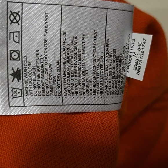 Nike ACG NEW Deadstock Polo - Orange sz Medium - Picture 11 of 11